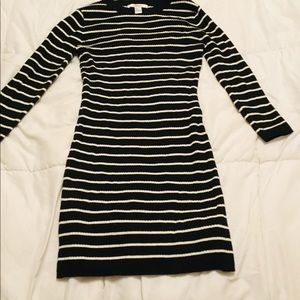 Black and white striped sweater dress Forever 21